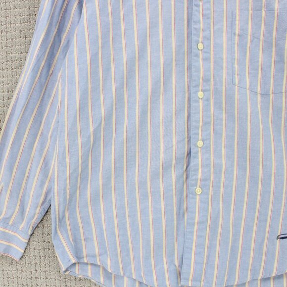 Sketch Book By Wilke Rodriguez Shirt Mens Medium M Blue Striped Button Down - Picture 4 of 9